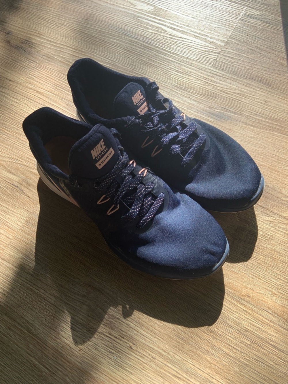 Nike In-Season TR 8 Training Shoes Navy Rose Gold - Size 9